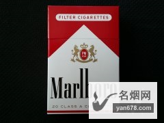 万宝路(美产短硬红)俄亥俄州含税版香烟价格表（多少钱一包）